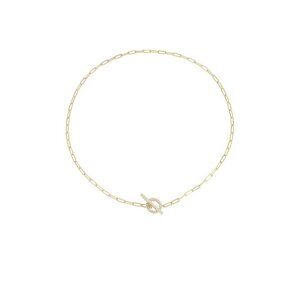 REVOLVE By Adina Eden Pave Toggle Link Necklace Gold Women's Size OS